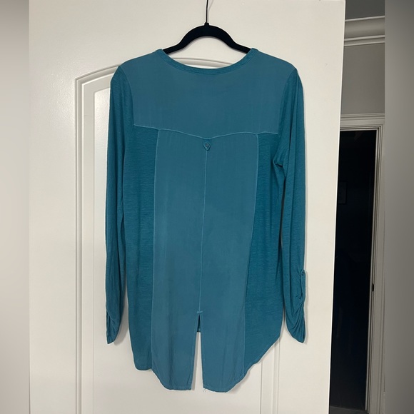 Lucky Brand Turquoise Button Down Shirt Size S - Picture 2 of 4